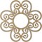 Ekena Millwork Cohen Wood Fretwork Pierced Ceiling Medallion, Birch, 18"OD x 6 1/8"ID x 3/8"T CMWP18X18X0375COBI - alternate 2